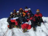 Todo el grupo en la cumbre del Huayna Potosi