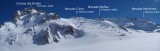 Vista al circo glaciar, hacia el norte de la rampa superior. Las fechas, son el registro de las primeras ascensiones realizadas por la expedicion del Mañke del 64.jpg