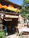 A folk art shop on Canyon Rd.  Ed Larson is a character