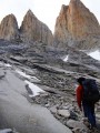 Rumbo a la "Monzino" en la Torre Norte del Paine