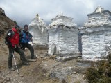 Juanito y Juanjo Garra ­en el Chorten Hillay ­