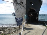 Eduardo Jofré en la entrada al Muelle Pontones