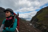 Coté mira con preocupación los cambios del glaciar "Amalia Chica" en los últimos meses.