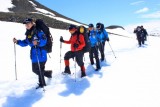 Mucha nieve en el camino