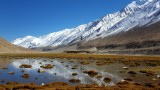 Beautiful valley on the way to Pangong Lake