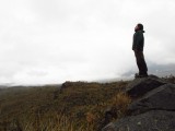 Respirando aire puro de la montaña