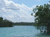 Salida del canal Xtomoc a la Laguna Bacalar