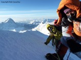Cheten and I nearly at the summit.