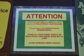 bear warnings!