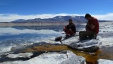 Alfredo y Rodrigo en laguna verde.. antes de volver
