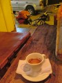 Cafecito y bicicleta