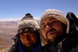Miguel y Don Macario en la cumbre.