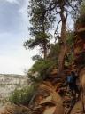 Another hiker on the way up