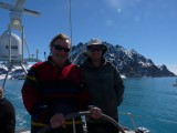 Alex Sr. and skipper Mag­nus­­ Day