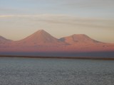 Licancabur y Juriques desde Laguna Tebiquinche