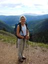 The little hiker at Red River Canyon Overlook