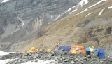 CB sobre glaciar