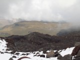 La vista desde el nevado de Santa Isabel (muchas lagunas al fondo)