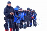 Una parada en medio de la nieve