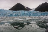 Glaciar Amalia y el ex-tributario "Amalia Chica" al fondo.