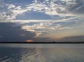 Atardecer desde mi campamento en la Laguna Mariscal