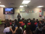 Talking to Grade 4 students at Chula Vista Elementary