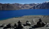 Pangong from the high point on the road to Spangmik