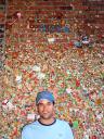 Wall of gum near market - GO DUKE!